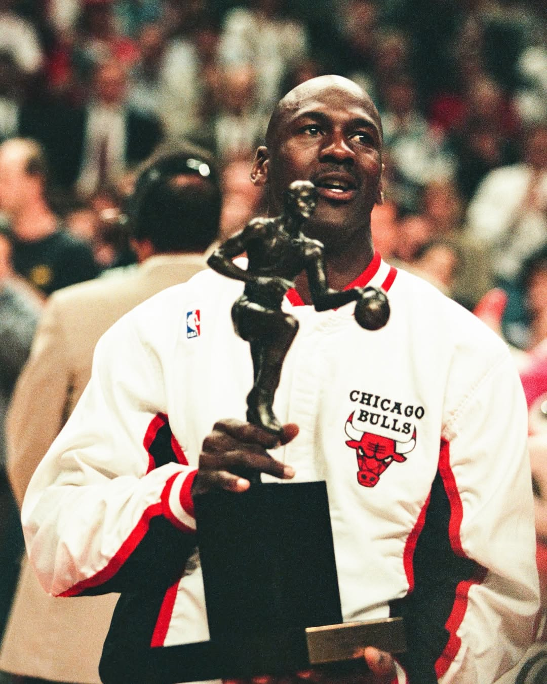 Michael Jordan iconic mid-air shot